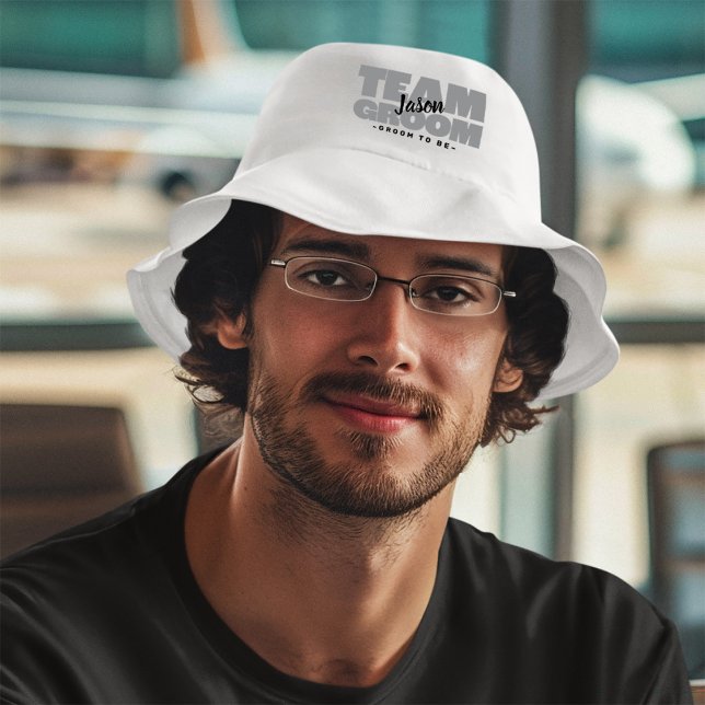 Bachelor Party Team Groom To Be Custom Name Bucket Hat (Creator Uploaded)