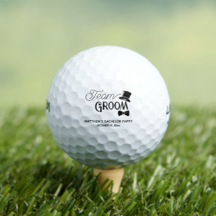 Bachelor Party Team Groom Wedding Favor Golf Balls