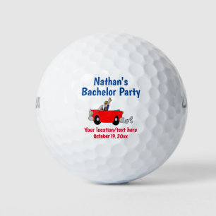 Bachelor Party Trip Wedding Favor Golf Balls