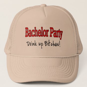 Bachelor Party Trucker Hat by HolidayZazzle at Zazzle