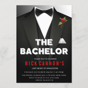 Bachelor Party Tuxedo Invitation