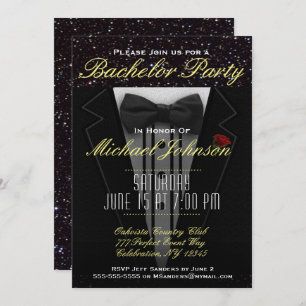 Bachelor Party   Tuxedo Invitation