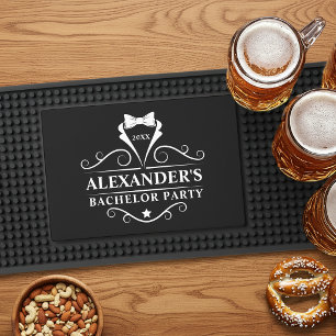 Bachelor Party Tuxedo Tie Bar Mat