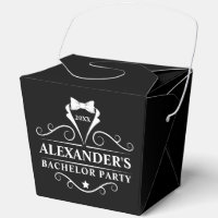 Bachelor Party Tuxedo Tie Black Takeout