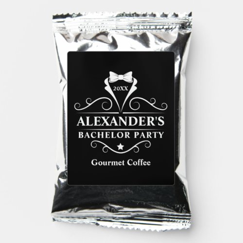 Bachelor Party Tuxedo Tie Coffee Drink Mix