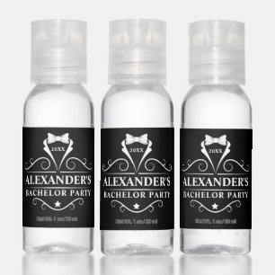 Bachelor Party Tuxedo Tie Hand Sanitizer