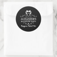 Bachelor Party Tuxedo Tie Hangover Relief Black