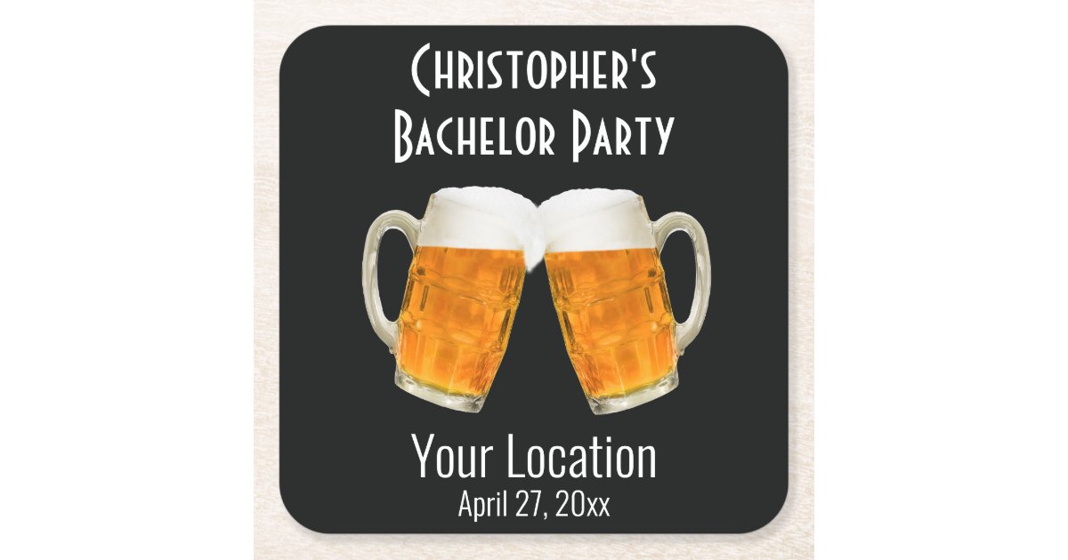 bachelor party coasters, round pulpboard disposable brews before I do party  favors