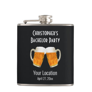 Bachelor Party Wedding Beer Cheers Flask