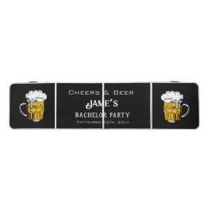 Bachelor Party Wedding Cheers and Beers Custom Beer Pong Table