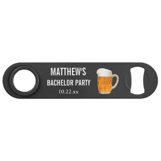 Bachelor Party Wedding Favor Beer Cheers Bar Key (Front (Horizontal))