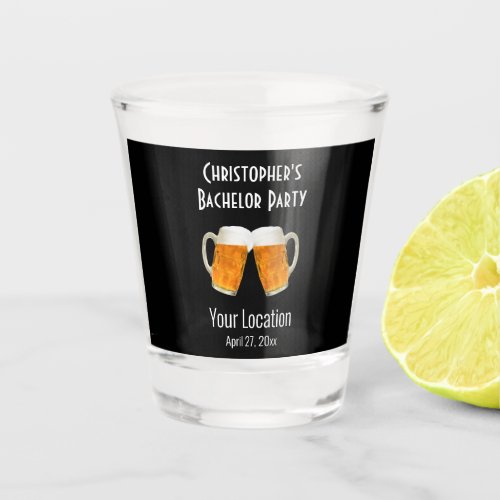 Bachelor Party Wedding Favor Beer Cheers Shot Glass