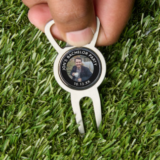 Bachelor Party Wedding Favor Groom Photo Divot Tool