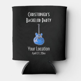 Bachelor Party Wedding Favor Guitar Can Cooler