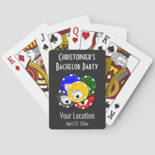 Bachelor Party Wedding Favor Poker Gambling Cards