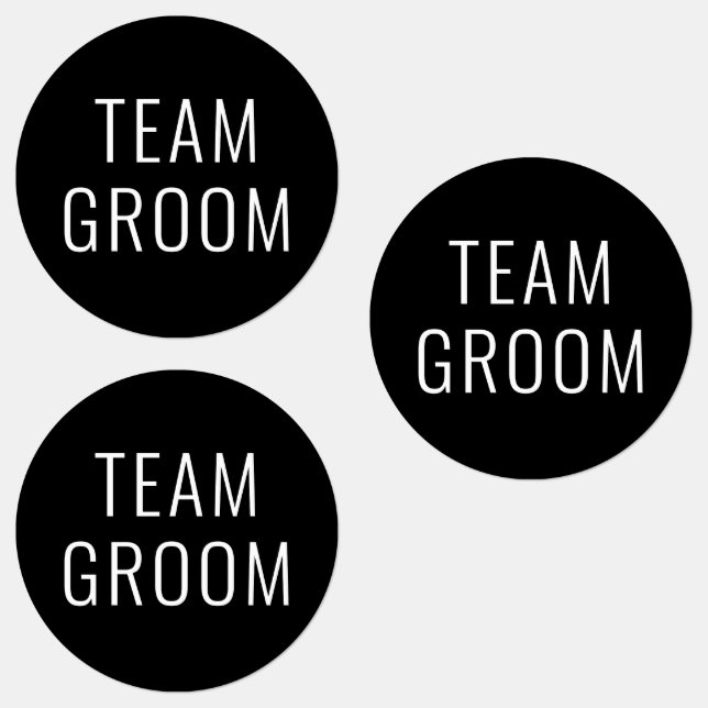 Bachelor Party Wedding Favor Team Groom Labels (Group)