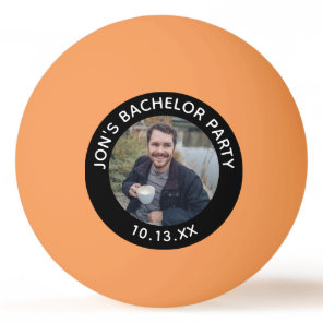 Bachelor Party Wedding Groom Photo Ping Pong Ball