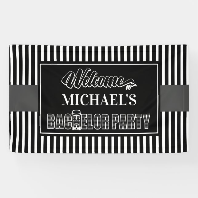 Bachelor Party Welcome Banner (Horizontal)