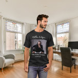 Bachelor photo man myth legend name fun T-Shirt<br><div class="desc">Personalize and add your own photo of the bachelor  Personalize and add a name.  Text: The Man,  The Myth,  The Legend.</div>