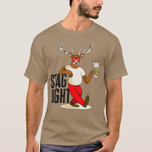 Bachelor Stag Night Drinking Celebration 6 T_Shirt