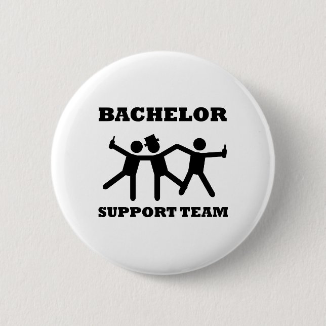 Bachelor Support Team Button (Front)