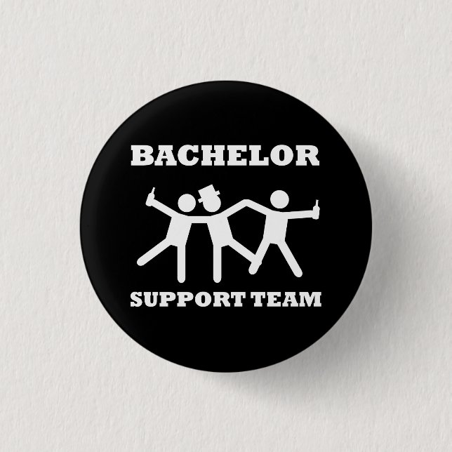 Bachelor Support Team Pinback Button (Front)