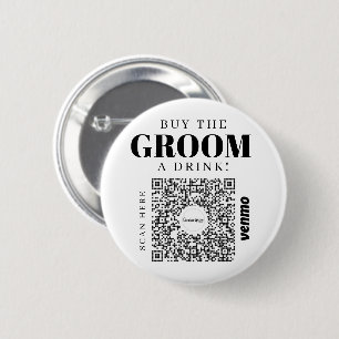 Bachelor Venmo QR code Buy The Groom A Drink Button