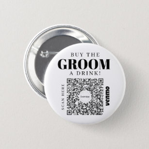 Bachelor Venmo QR code Buy The Groom A Drink Button