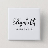 Bachelore Bridesmaid Gifts Womens Template Square Button at Zazzle
