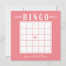 Bachelorette, Baby or Bridal Shower Bingo Cards