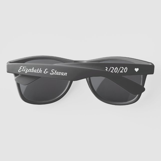 Bachelorette Bachelor Wedding Party Favor Sunglasses (Back)