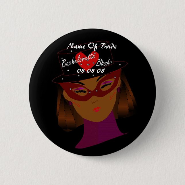 "Bachelorette Bash" Button - Customizable (Front)