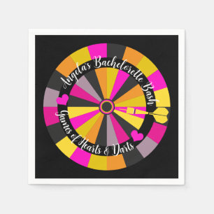 Bachelorette Bash Game of Darts Theme Napkins