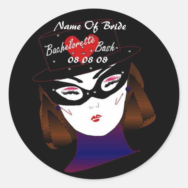 "Bachelorette Bash I" Sticker - Customizable (Front)