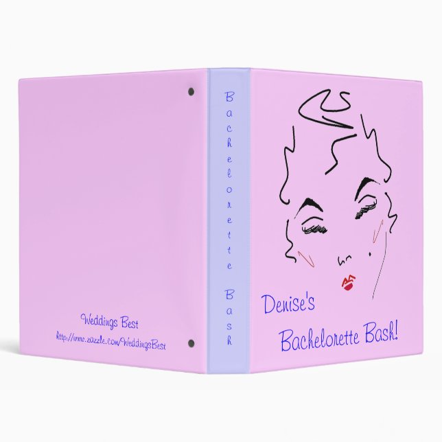 Bachelorette Bash III 3 Ring Binder (Background)