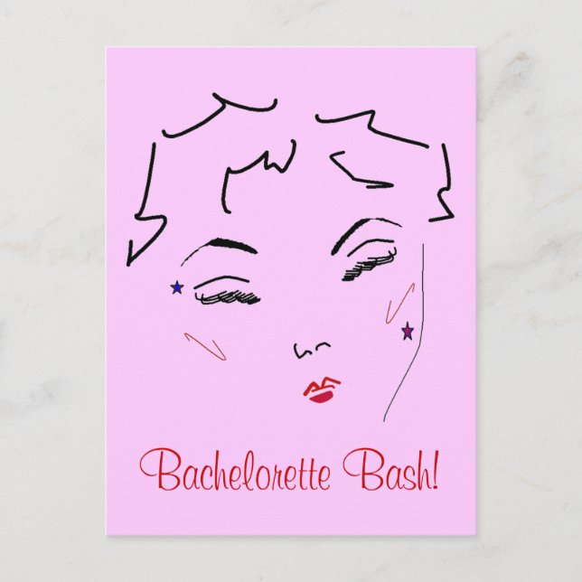 Bachelorette Bash Postcard (Front)