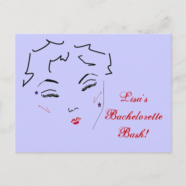 Bachelorette Bash Postcard (Front)
