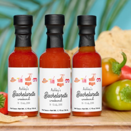 Bachelorette Beach Bikini Weekend  Hot Sauces