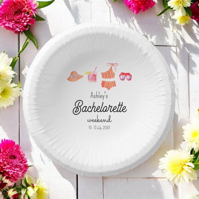 Bachelorette Beach Bikini Weekend  Paper Bowls (Creator Uploaded)