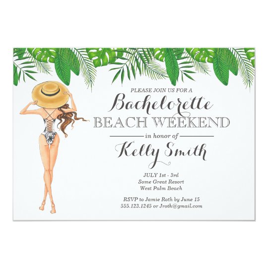 Bachelorette Beach Party Invitation Zazzle Com