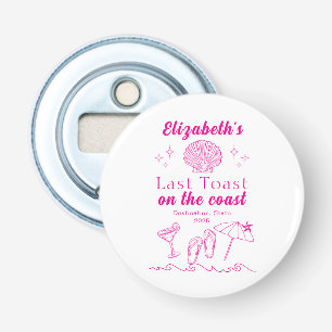 Bachelorette Beach Party Last Toast On the Coast Bottle Opener