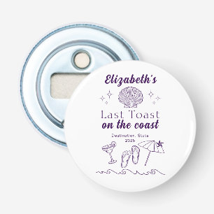 Bachelorette Beach Party Last Toast On the Coast  Bottle Opener