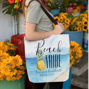 Bachelorette Beach Tribe Watercolor Gift Tote Bag