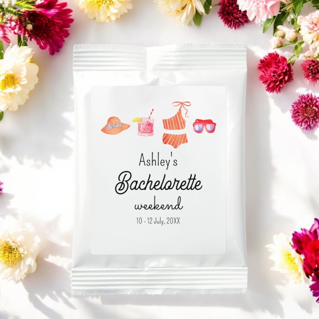 Bachelorette Beach Weekend Bikini Pool Party Lemonade Drink Mix (Creator Uploaded)