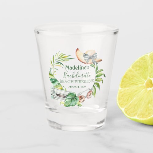 Bachelorette Beach Weekend Getaway Shot Glass