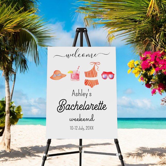 Bachelorette Beach Weekend Party Foam Boards (Creator Uploaded)