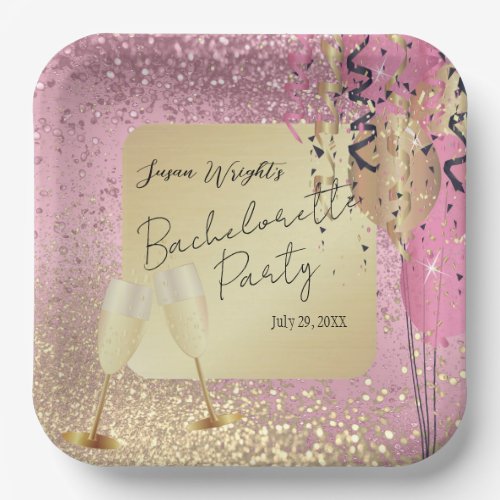 Bachelorette  Birthday Party _ Pink Paper Plates
