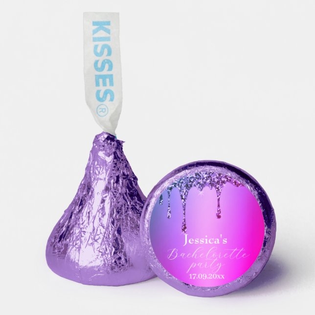 Bachelorette Bridal Candy Favors Purple Drip  (Front)