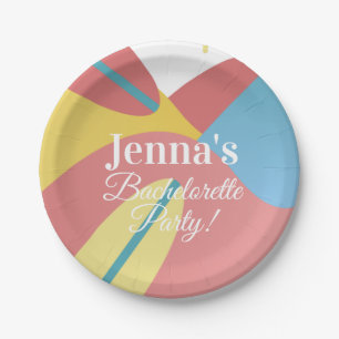 Bachelorette Bridal Shower Beach Surfing   Paper Plates