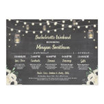 Bachelorette Bridal Shower Itinerary Fireflies Jar Program Bachelorette Bridal Shower Itinerary Fireflies Jar Program